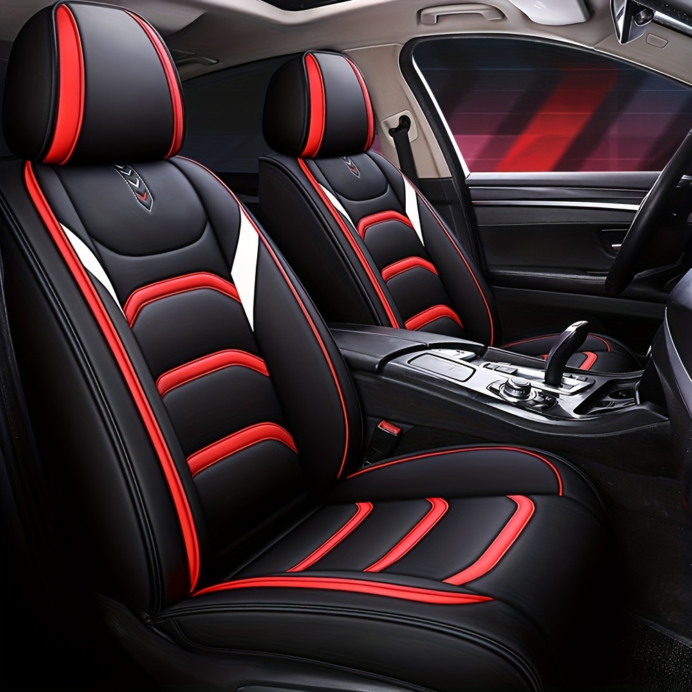 1pc Universal Car Seat Covers Set PU Leder Sitzbezüge Kissen