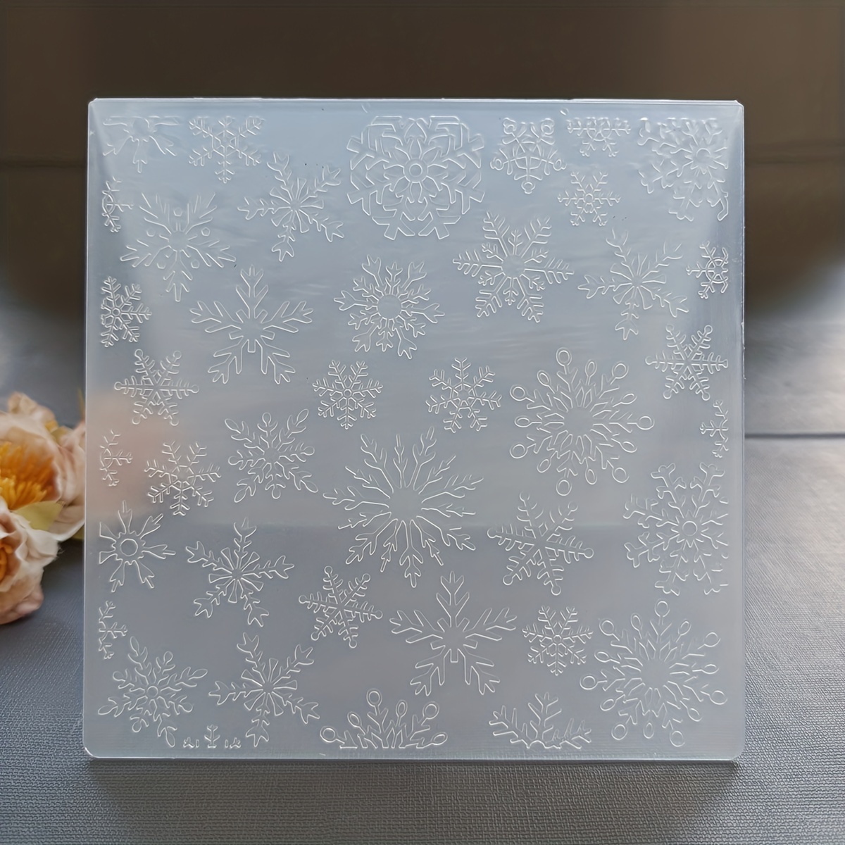 New Snowflakes Embossing Folder Plastic Embossing Folders - Temu