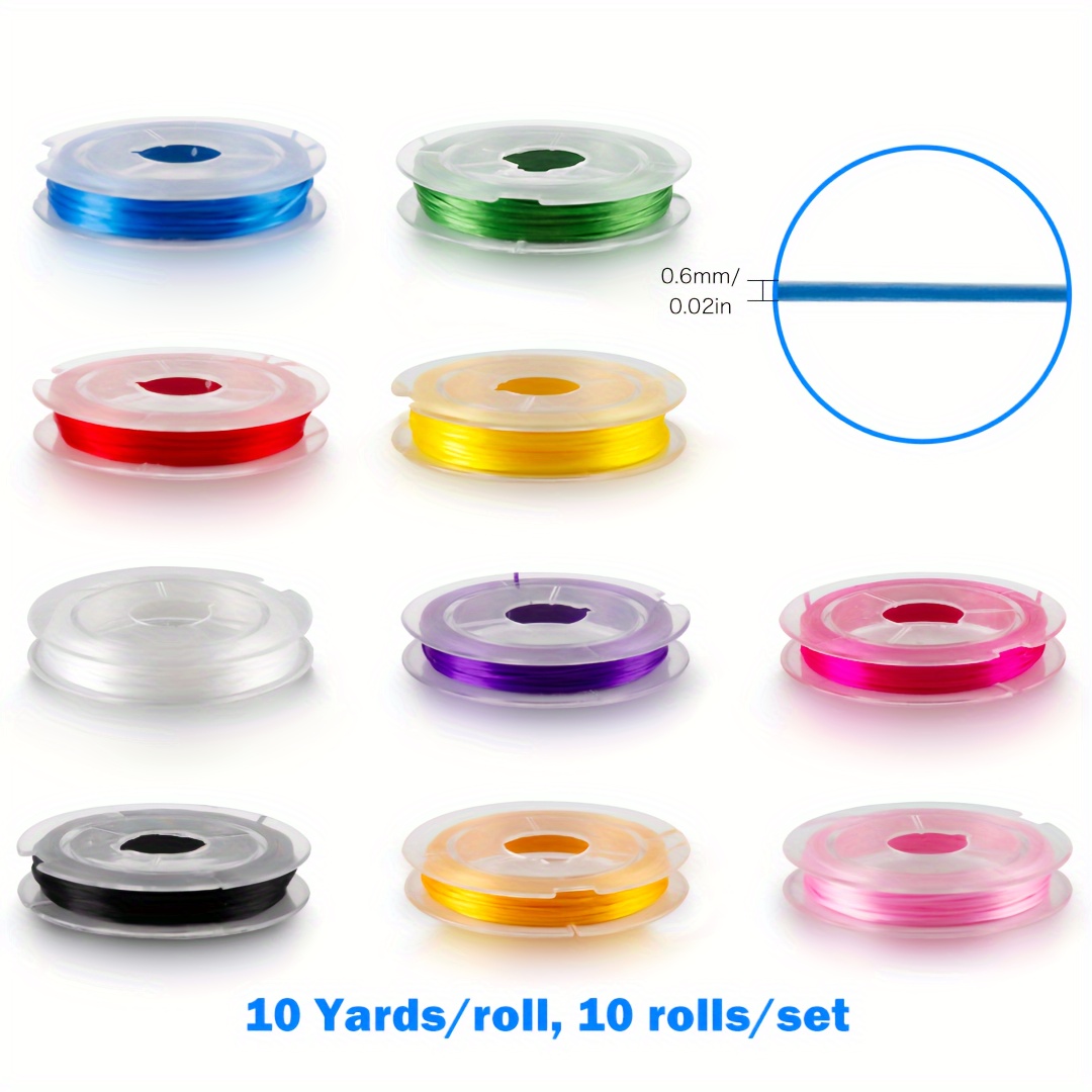 The Hobbyworker 10 Colors Elastic String Set 10 Yards Roll - Temu