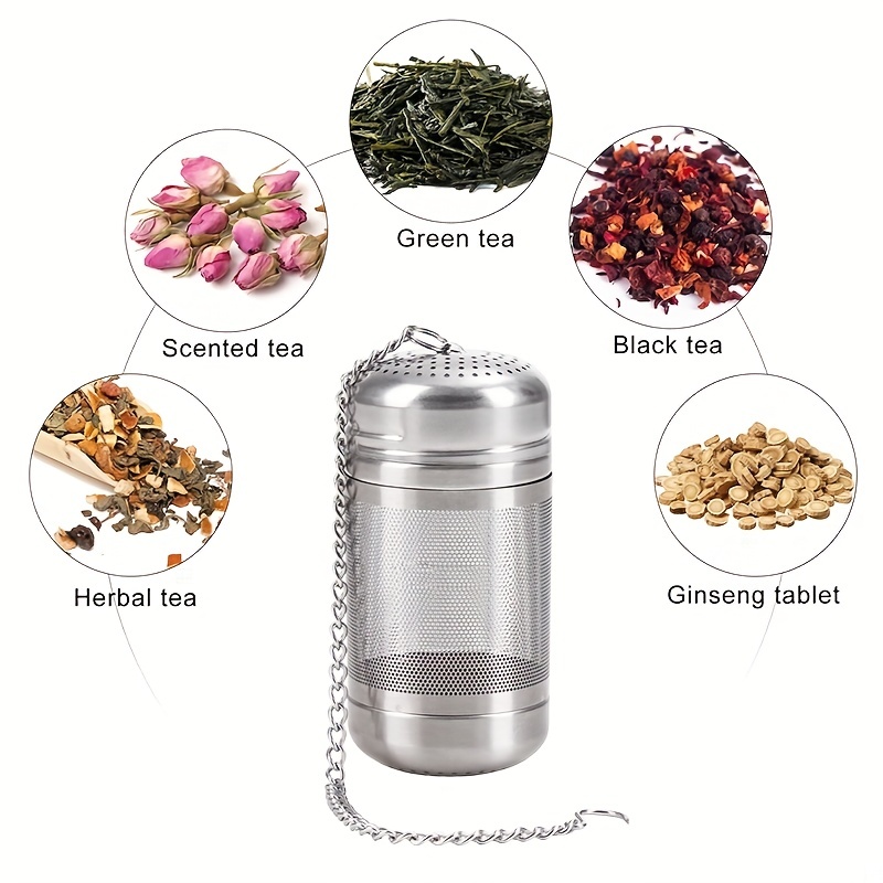 Infusore tè - ARKTeK durevole acciaio inossidabile 304 filtro per tè con  Catena per tè in foglie, spezie e condimenti (2 pezzi) : : Casa e  cucina