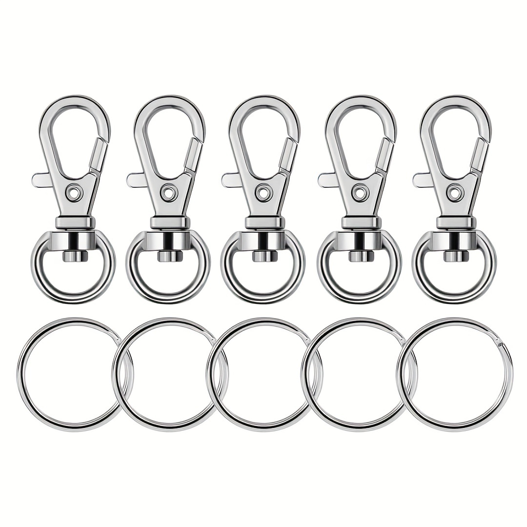 Key Chain Hooks Key Rings Key Chain Clip Hooks Rings Diy - Temu