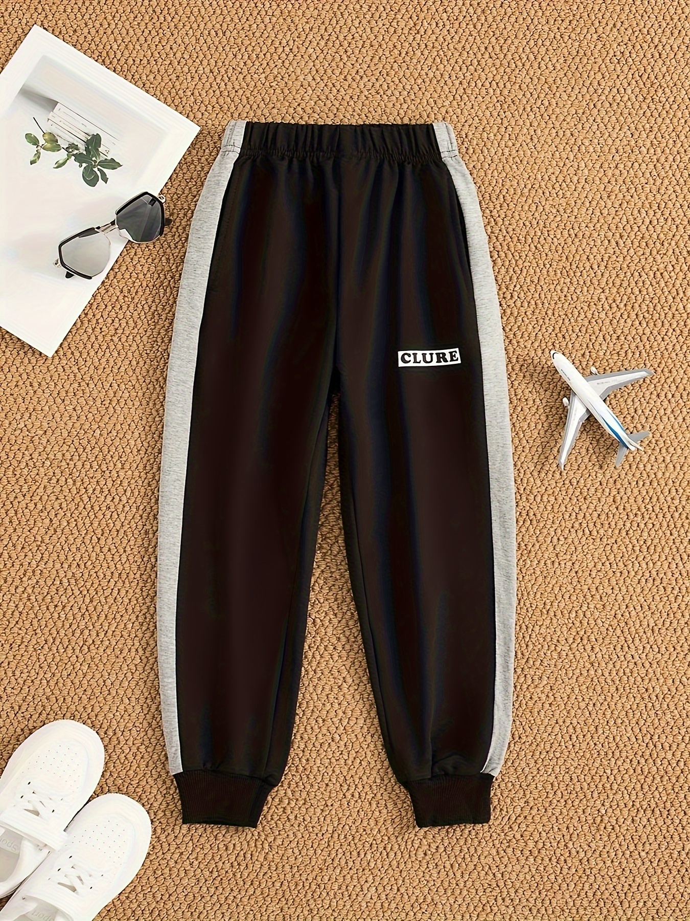 Toddler Boy Solid Color Casual Joggers Pants Sporty - Temu