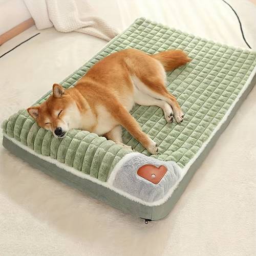 1pc dog mat four seasons universal kennel sleeping nest with winter removable and washable floor mat dog sleeping mat pet soft spine protection