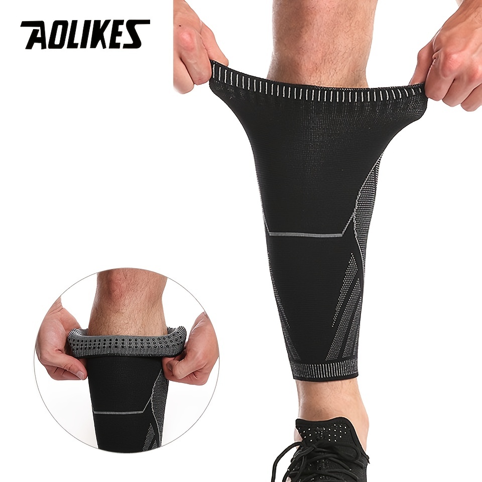 Elastic Lower Leg Calf Compression Support Bandage Sleeve Wrap for Women  and Man, Shin Splint Guard for Football Runner, Basketball, Volleyball,  Calf
