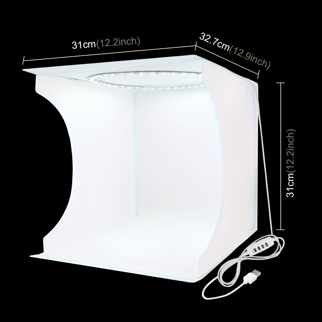 Qulable Caja de estudio fotográfico, mini kit de tienda de campaña para  sesión de fotos, caja de luz plegable con 6 colores para fotografía