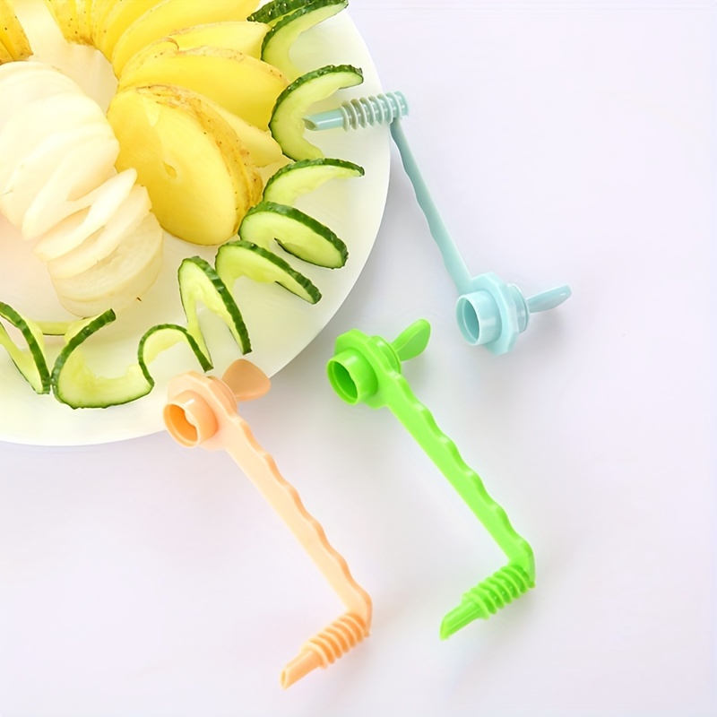 Kitchen gadgets handheld vegetable salad cutter chopper slicer spiralizer  Fruit & Vegetable slicer shredder tool