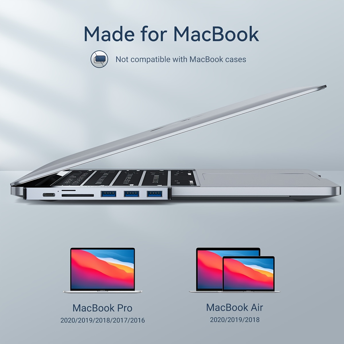 Adaptateur Multiport USB C Hub Pour Macbook Pro/Air Dongle - Temu