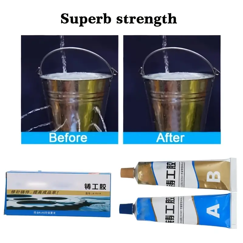 Kafuter A+b Metal Repairing Adhesive Super Glue Iron Steel - Temu