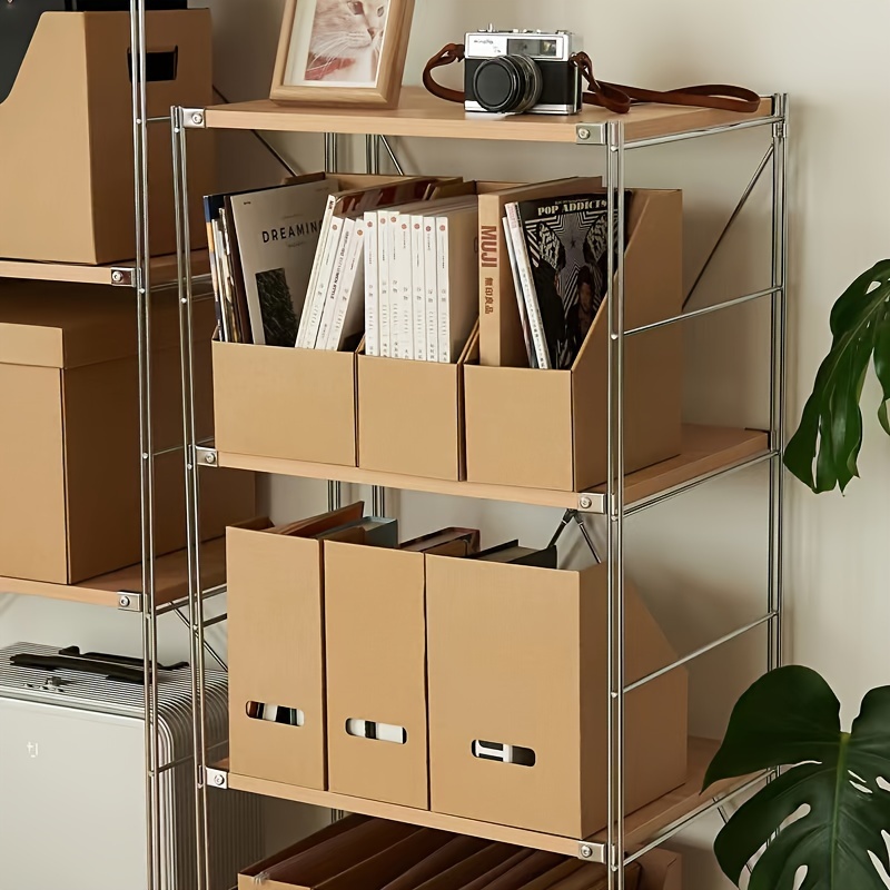 Simple Paper Folding Storage Box, Desktop Finishing Storage Box