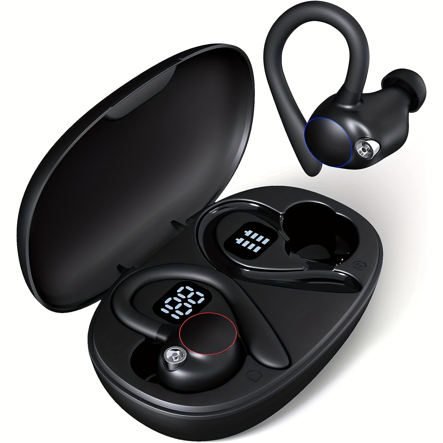 Auriculares Inalámbricos Para Auriculares Con Sonido Estéreo 72H Estuche De  Carga Dual LED Auriculares Impermeables IPX7 Con Ganchos Para Deportes,  Viajes Diarios, Entrenamiento Para IPhone Android - Temu Spain