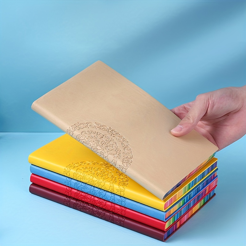 A5 A6 Soft Cover Journal 200 Pages Colorful Rainbow Edge Lined Journal