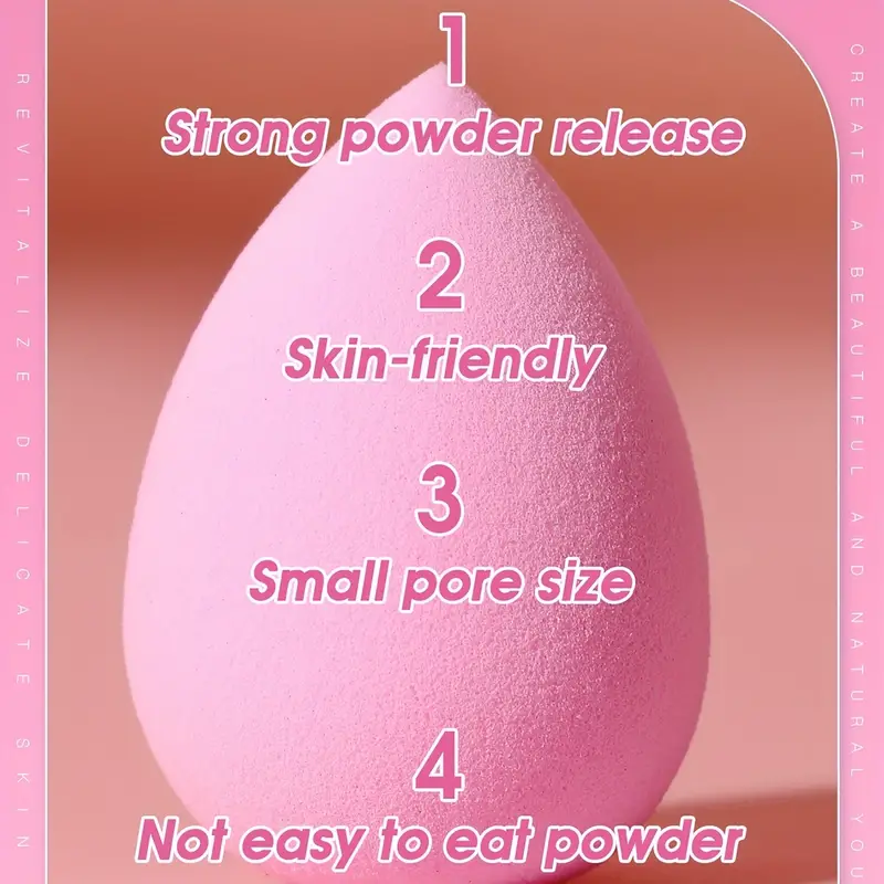 100pcs makeup sponge powder puff soft skin friendly makeup puff wet and dry dual use makeup beauty blender flawless for liquid powder cream professional facial makeup tools for beginner details 5