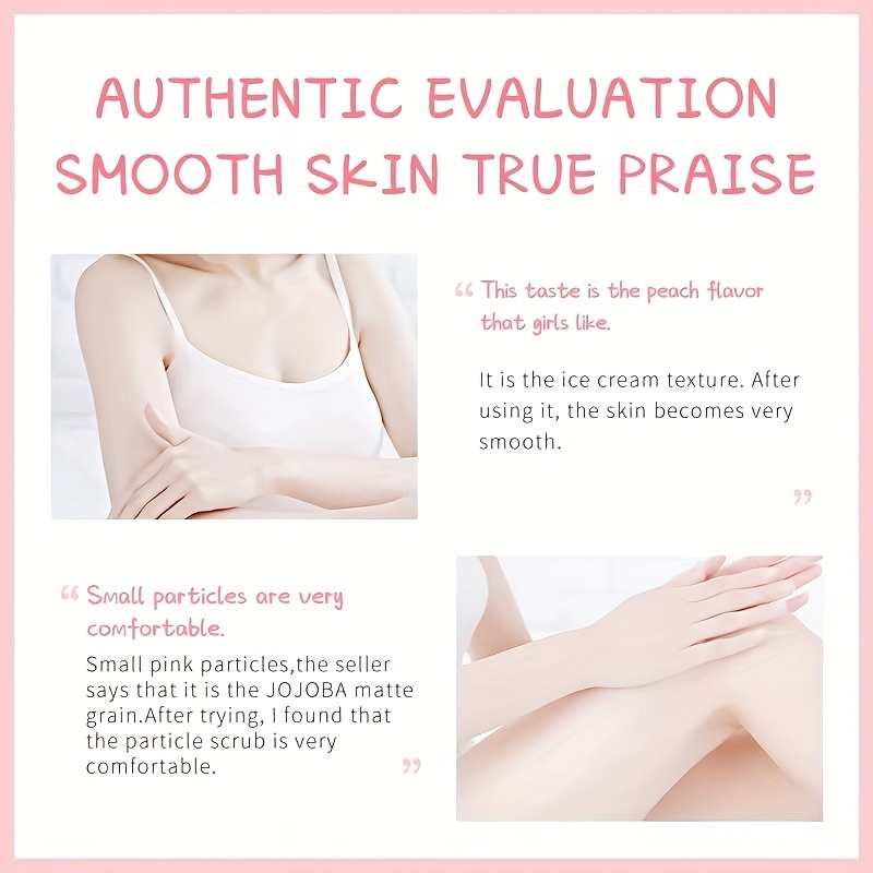 Peach Exfoliating Body Scrub - Natural Smooth & Tight Skin