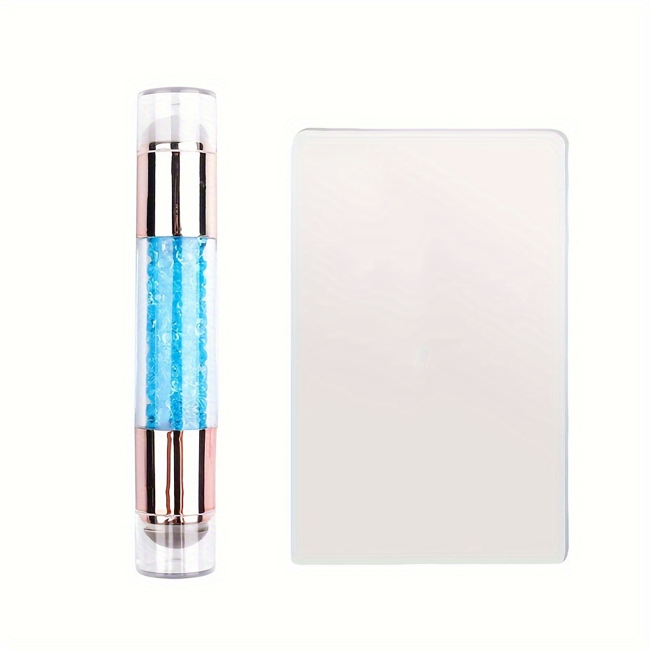 Image of Nail Stamper, Double-ended Silicone Nail Art Stamper For French Manicure And Diy Nail Decor Printing - Manicure Tool