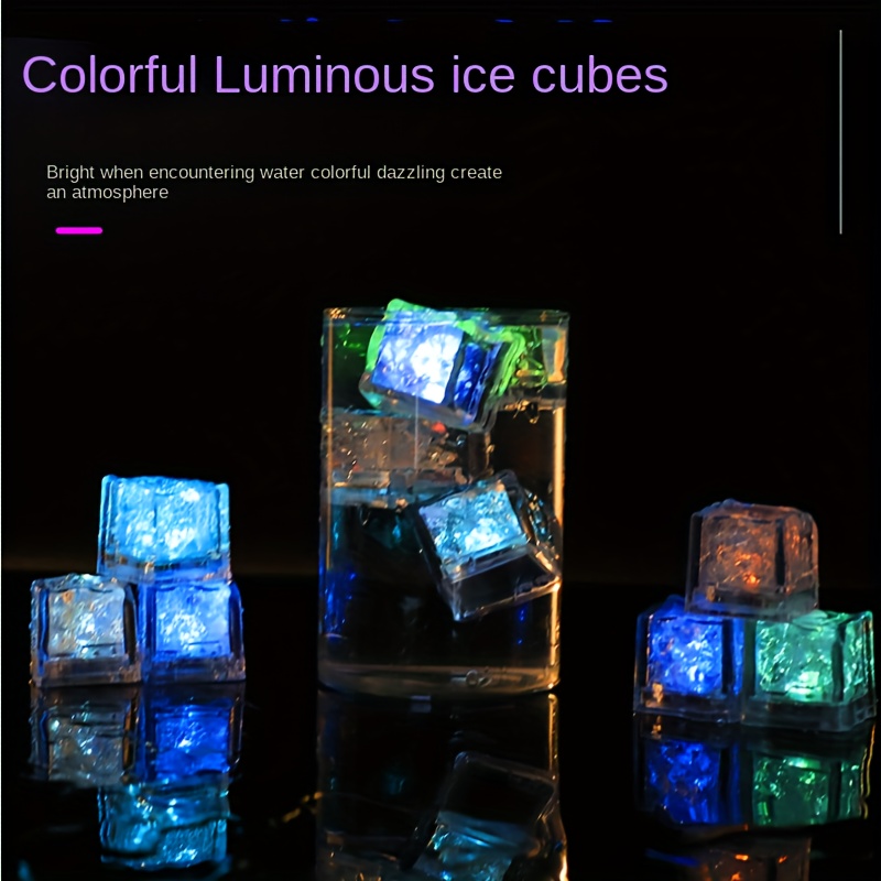 Christmas Decor Luminous LED Ice Cubes Glowing Party Ball DIY
