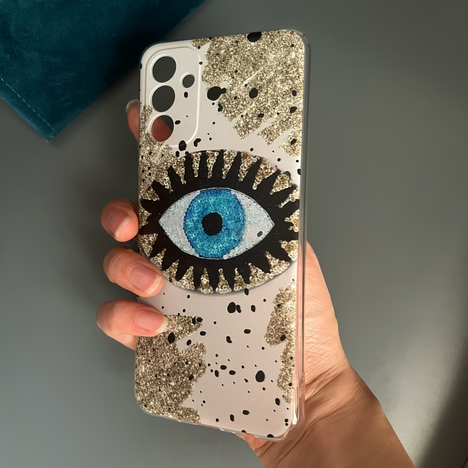 phone case evil eyes design printed soft case - Temu United Arab Emirates