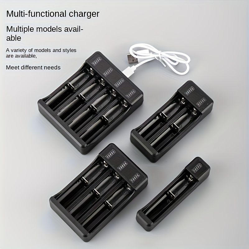 1 Pc, Boîtier De Chargement De Chargeur De Batterie USB/type-c Universel  Intelligent À 1/