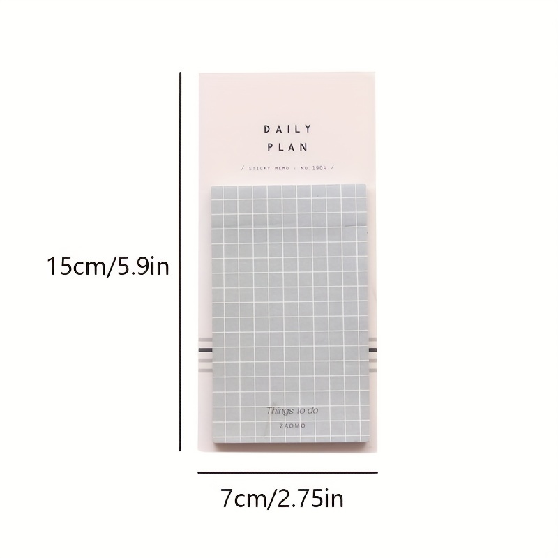 50-Sheet Tearable Sticky Week Monthly Planner Pad