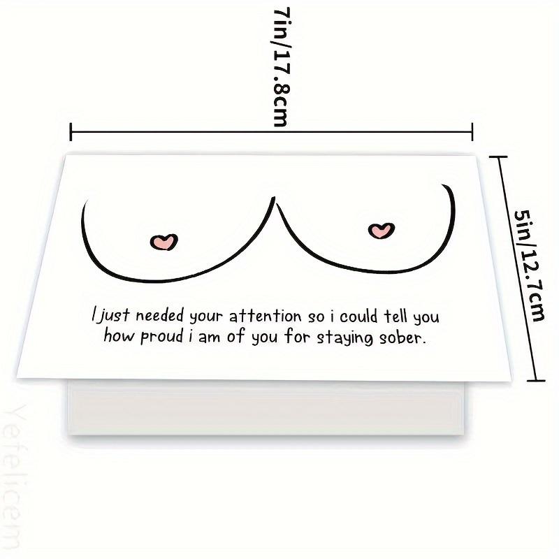 Alcohol is Like a Push up Bra for Your Personality .. Funny, Inappropriate  Greeting Card -  Canada