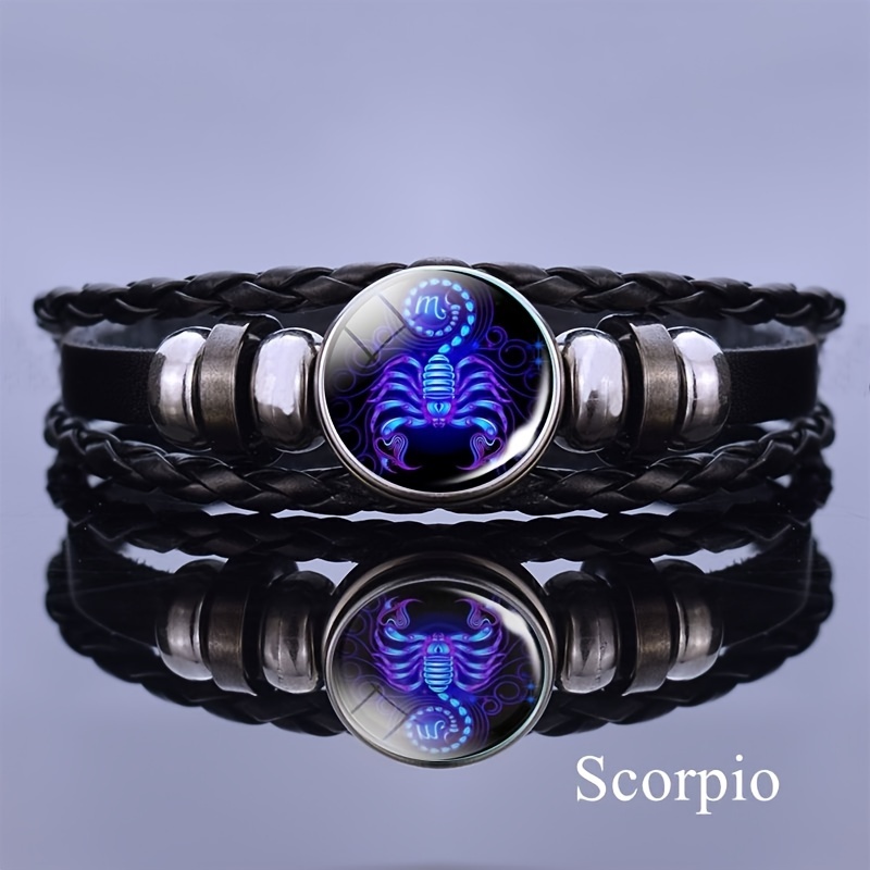 12 Constellation Luminous Bracelet Layer Woven Bracelet
