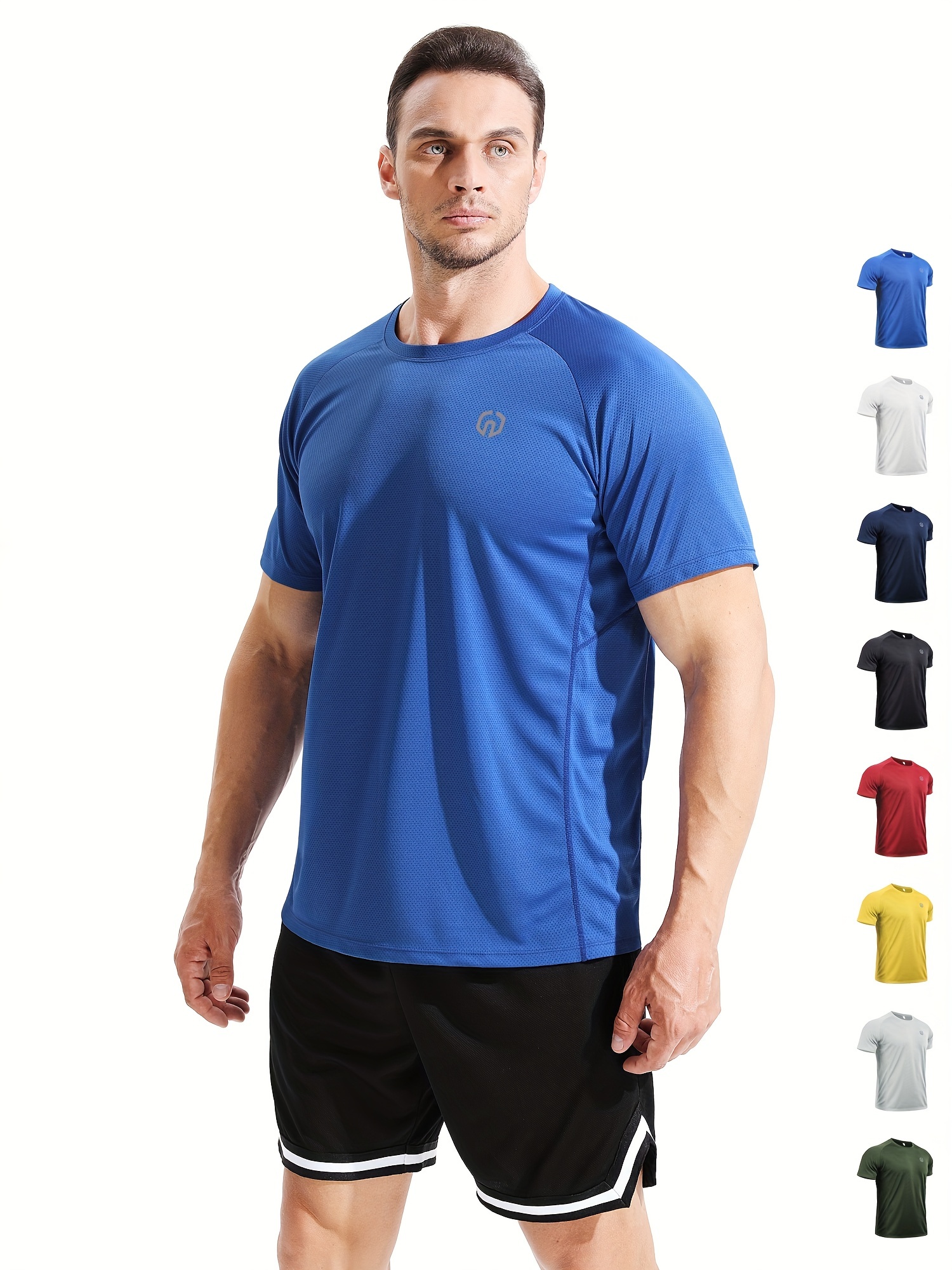 Round - Short T Men\'s Temu Sports sleeved shirt Casual Loose Neck