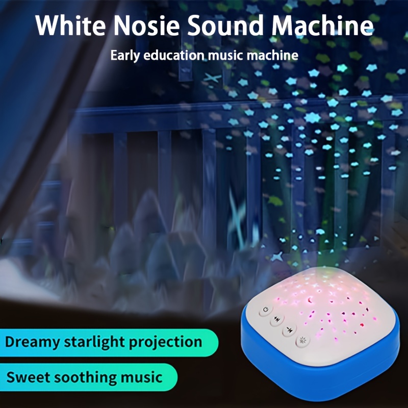 White Noise Machine for Kids, Sound Machine Baby with 7 Starry Ambient  Night Light, 28 Soothing Sounds Sleep Noise Machine Maker Ideal Gifts for  Kids