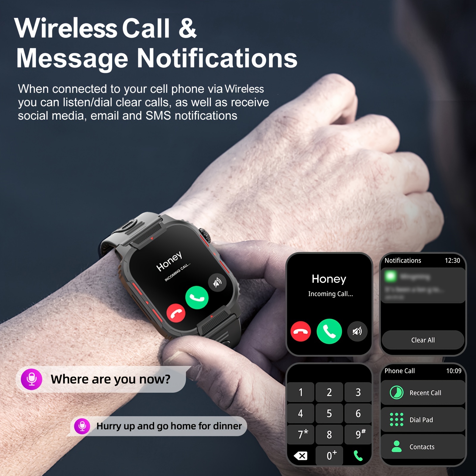 Business Smartwatch Men (answer/dial Calls) Smart - Temu