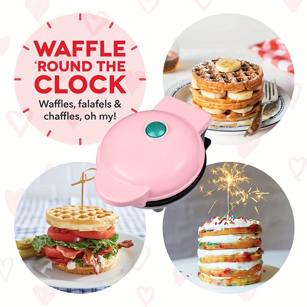 DASH Pink Heart Mini Waffle Maker 