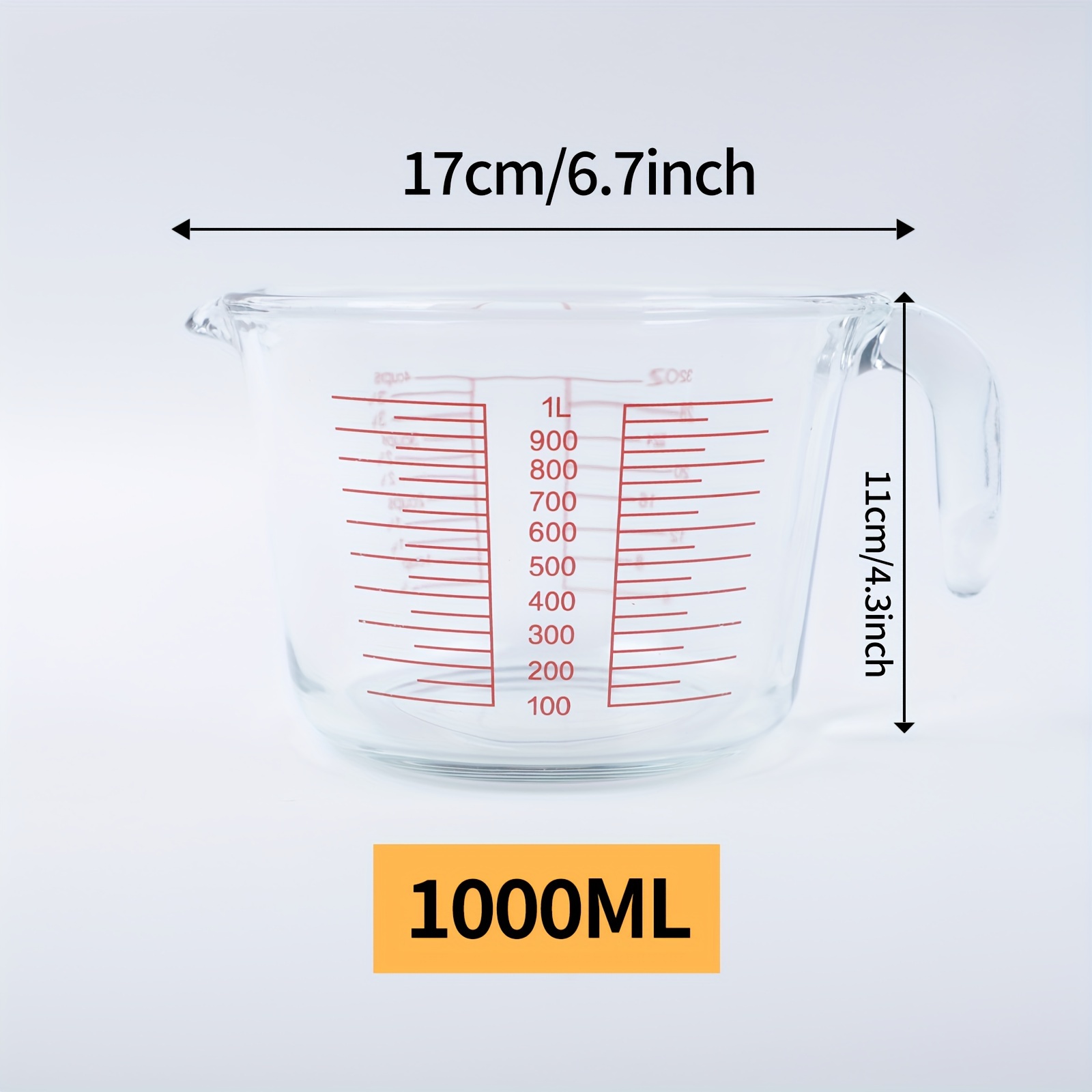 Glass Measuring Cup Set, Kitchen Liquid Measuring Cup, Bpa Free  Borosilicate Glass Measuring Cups Set For Dishwasher, Refrigerator,  Microwave And Preheat Oven, Essential Kitchen Tools, Baking Tools, Kitchen  Utensils - Temu