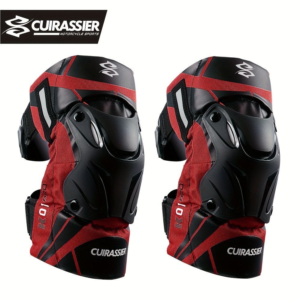 Rodilleras de motocicleta Cuirassier Coderas de carreras Off-Road Protector  de Motocross Protector Moto Protección Rodilleras para Invierno (Color K01