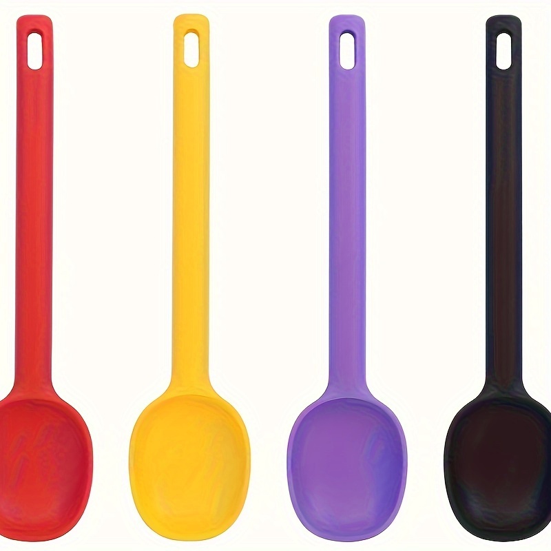 Silicone Mixing Spoon Basting Spoons Utensil Spoon Baking - Temu