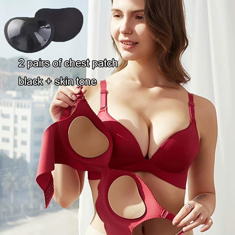 Reusable Silicon Bra Insert Pads Adhesive Soft Chest - Temu