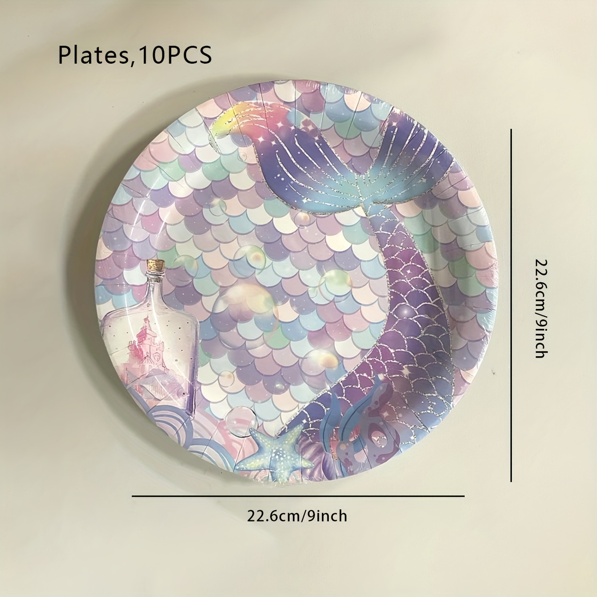 Fish Scales Party Set Hot Sale Theme Tableware Birthday - Temu