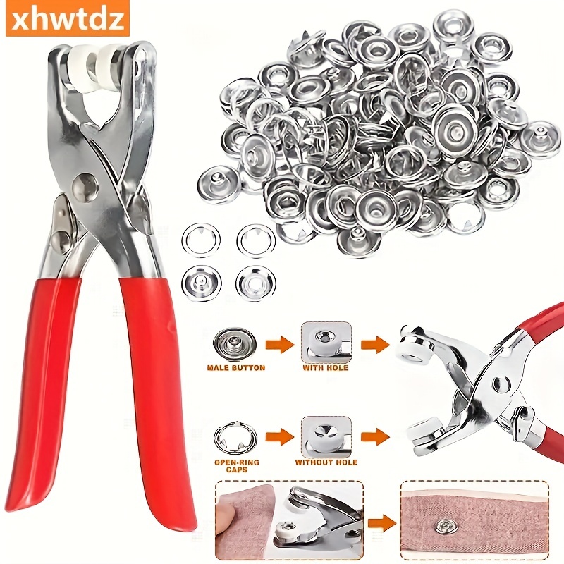 240 PCS Stainless Steel Snap Fastener Kit for Boat Canvas Screw