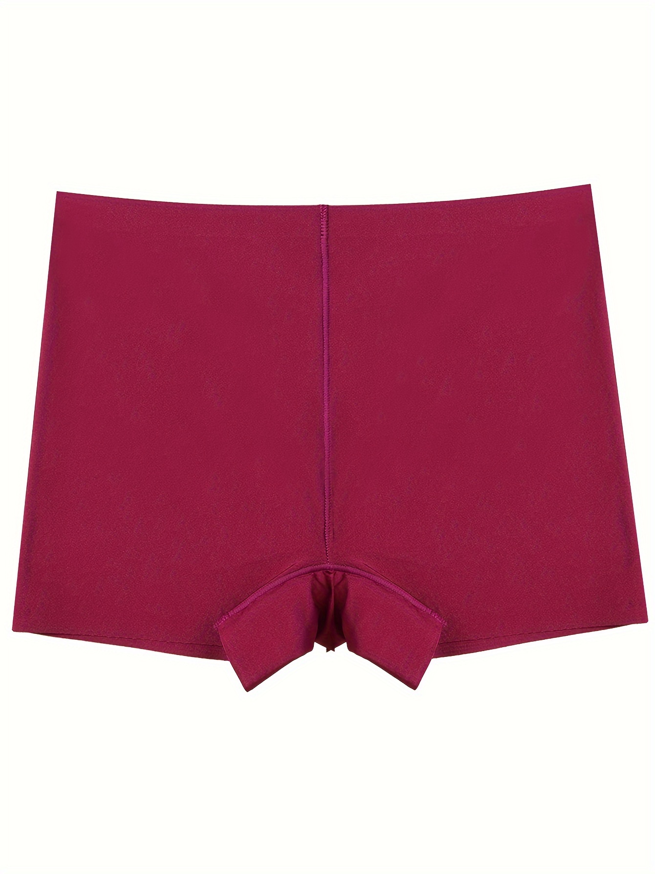 Solid Boyshort Panties Soft Comfortable Stretch Panties - Temu