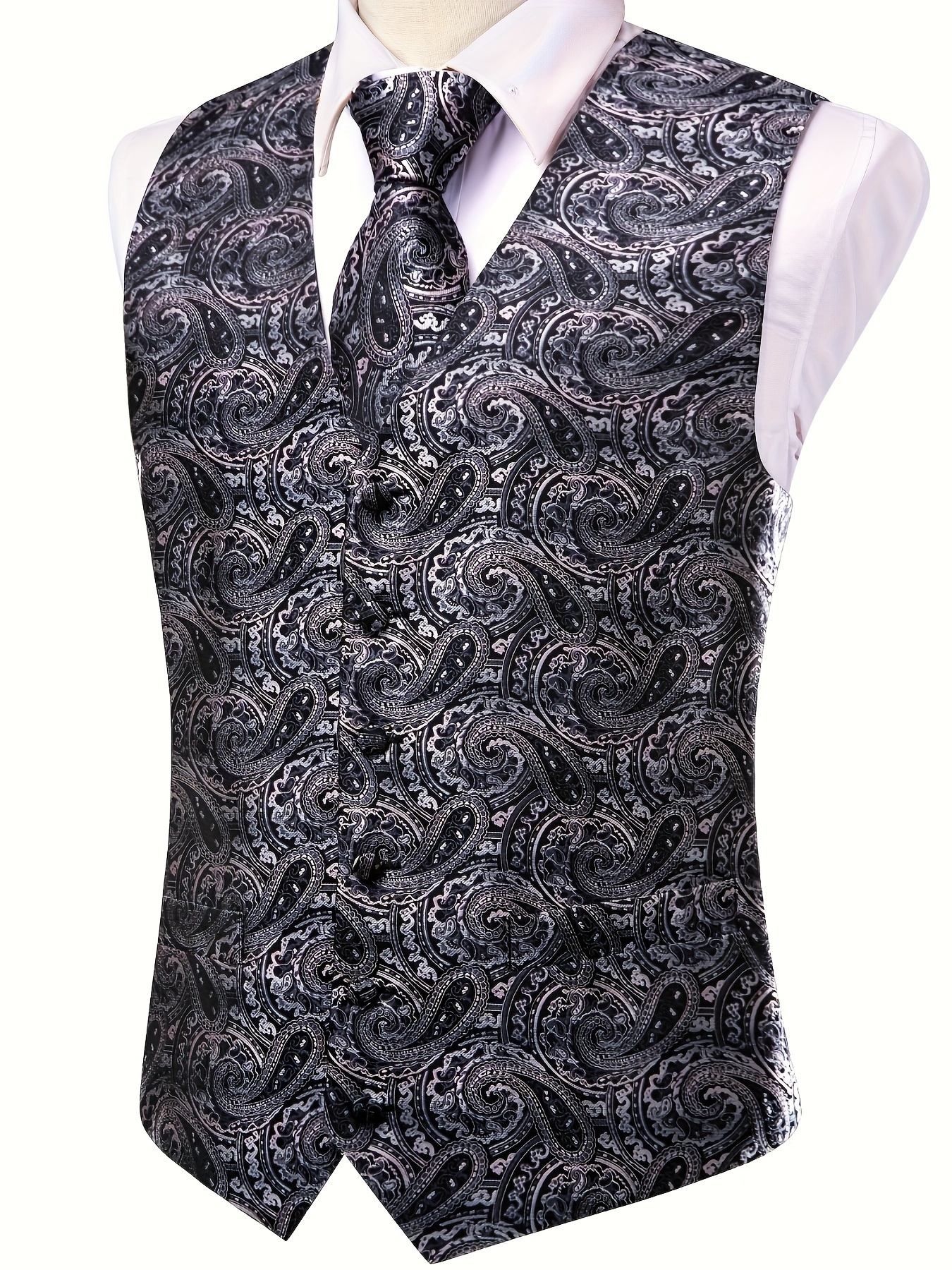 Paisley and gray on sale vest