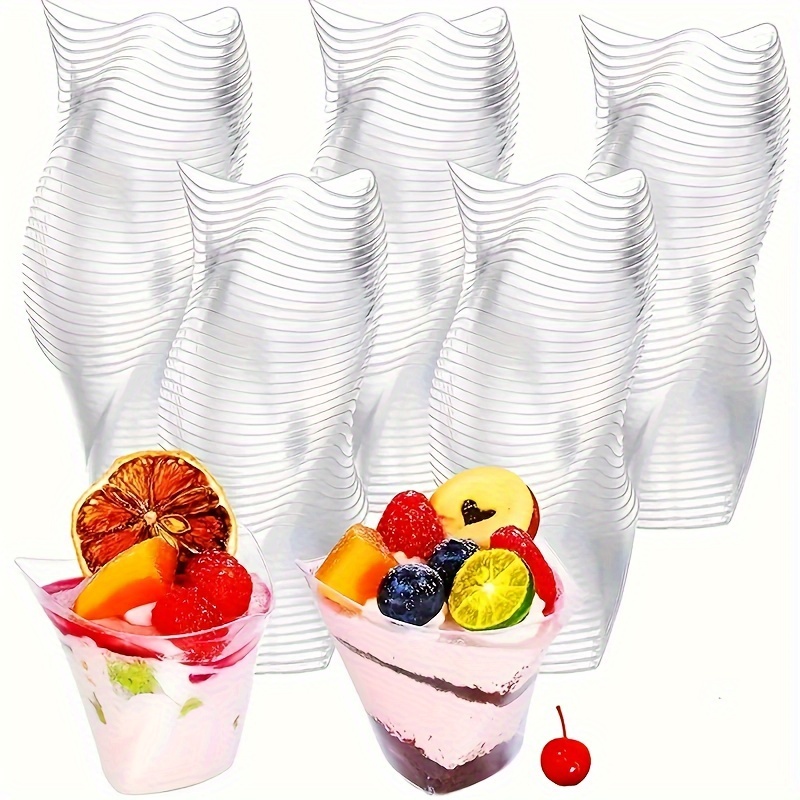 Vasos de plastico crema