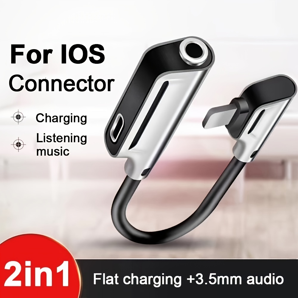 2 In1 3.5mm AUX Splitter Cable For iPhone
