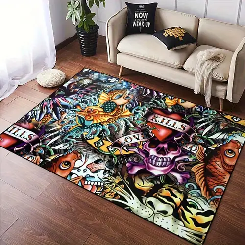 Luxury Floor Mat Carpet, 2024 New Non Slip Soft Large Area Rug Living Room  Rugs for Bedroom Dining Room Home Office Decor Under Kitchen Table Machine