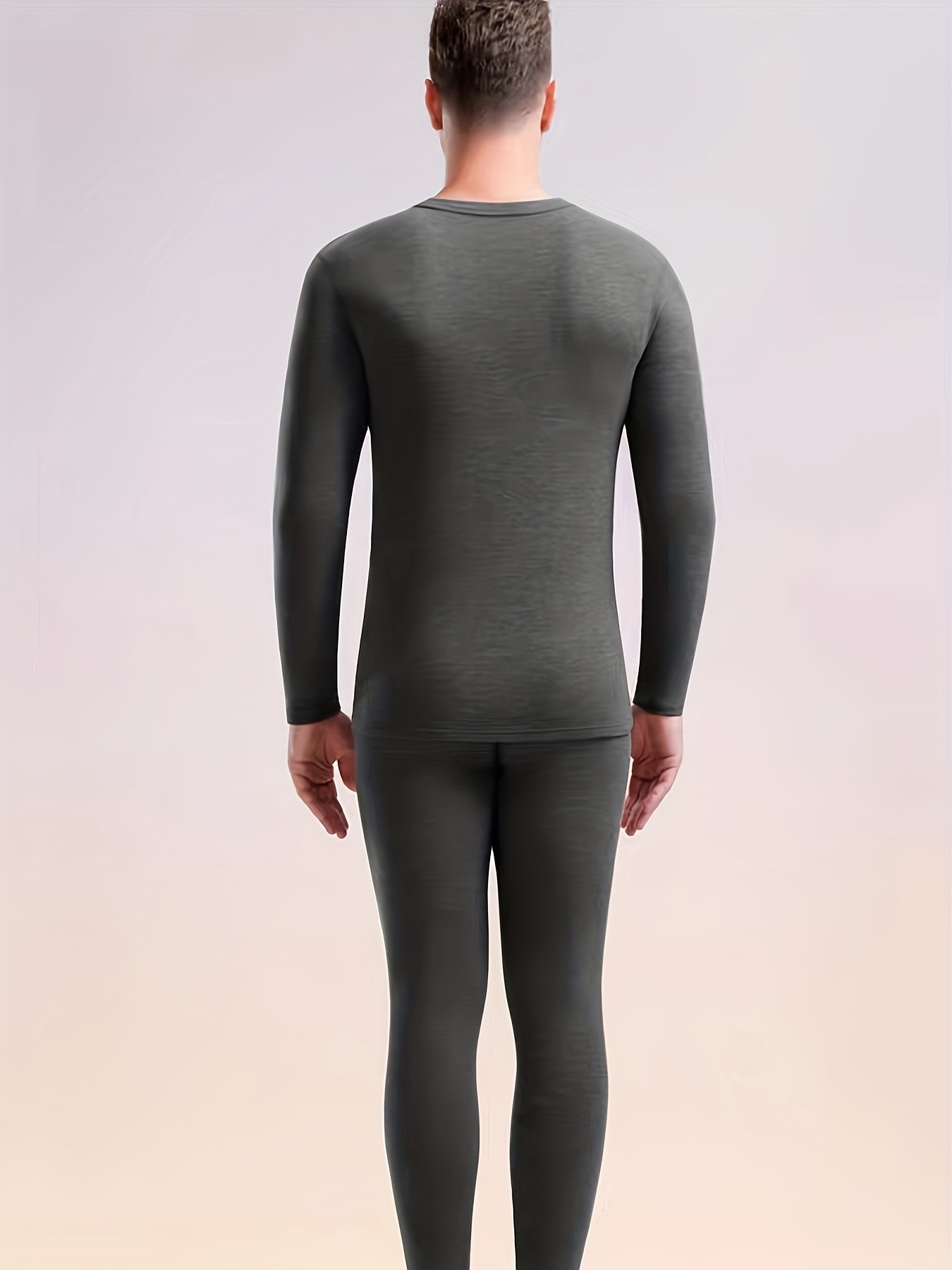 Men's Long John Thermal Underwear Set Base Layer Sets - Temu Slovakia