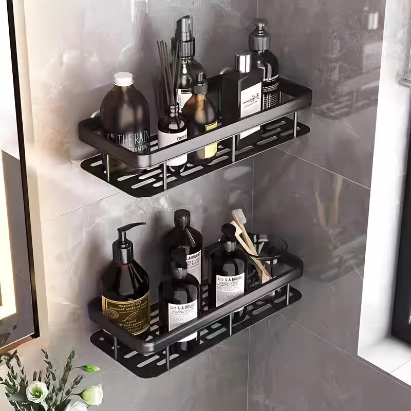 1pc Shower Storage Holder Bathroom Shelf Pole Shelves - Temu