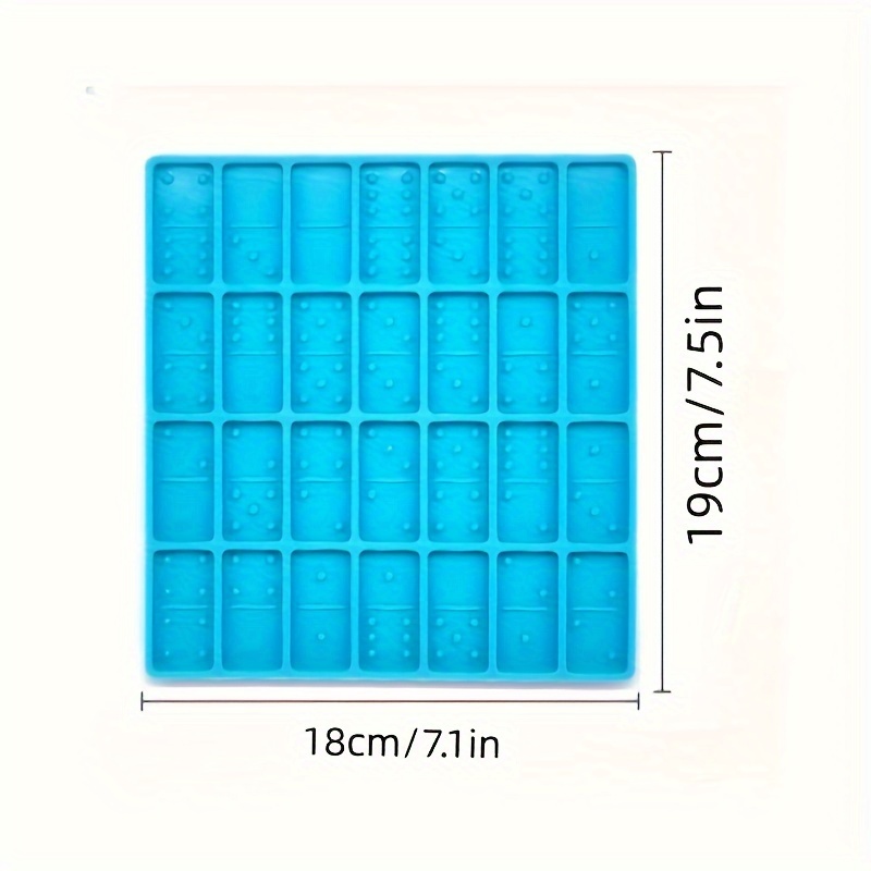 Dominoes Mold Epoxy Resin Candy Mold Clay Dominoes 28 cavity - Temu