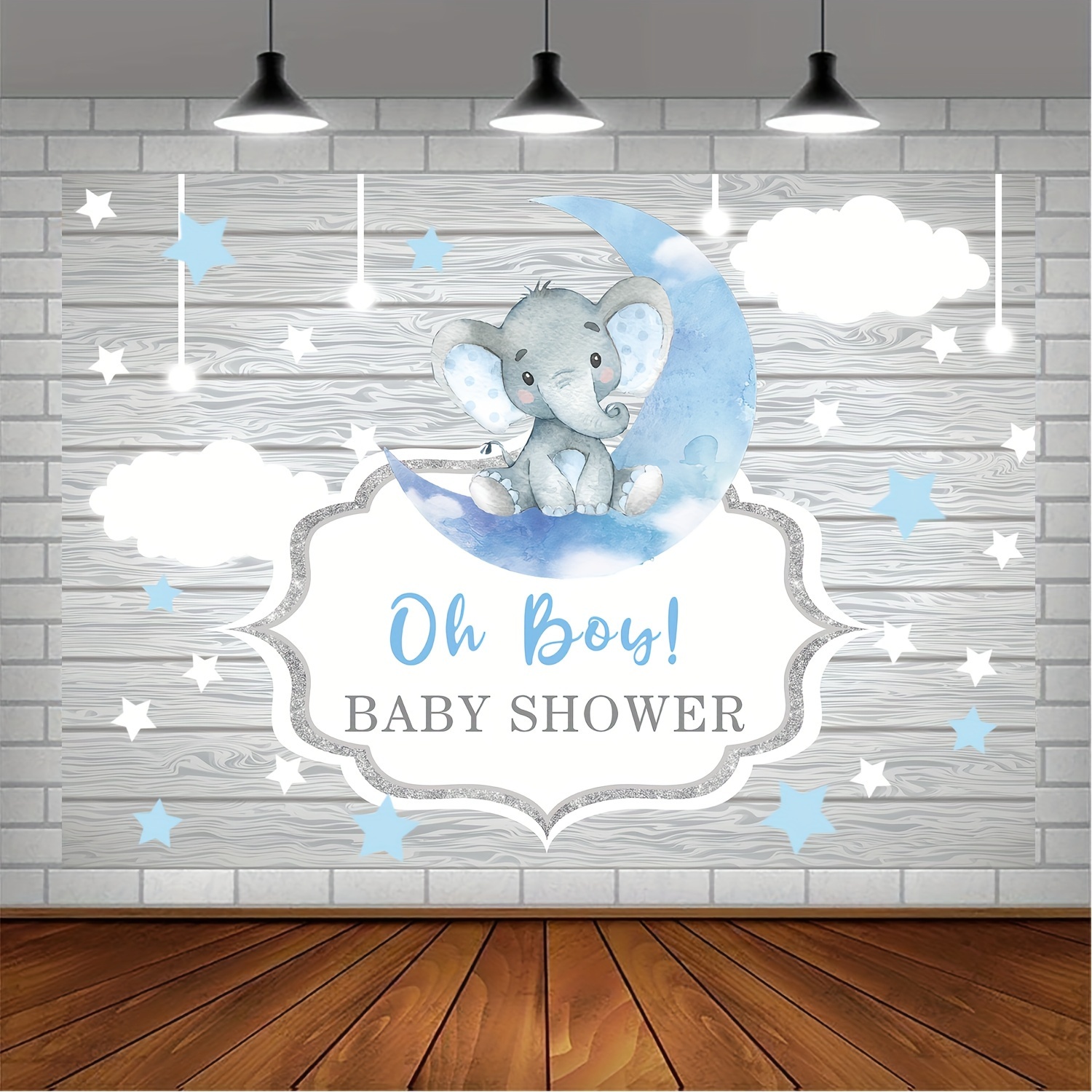 Baby Shower Decorations, 30 Palloncini In Lattice Con Elefante