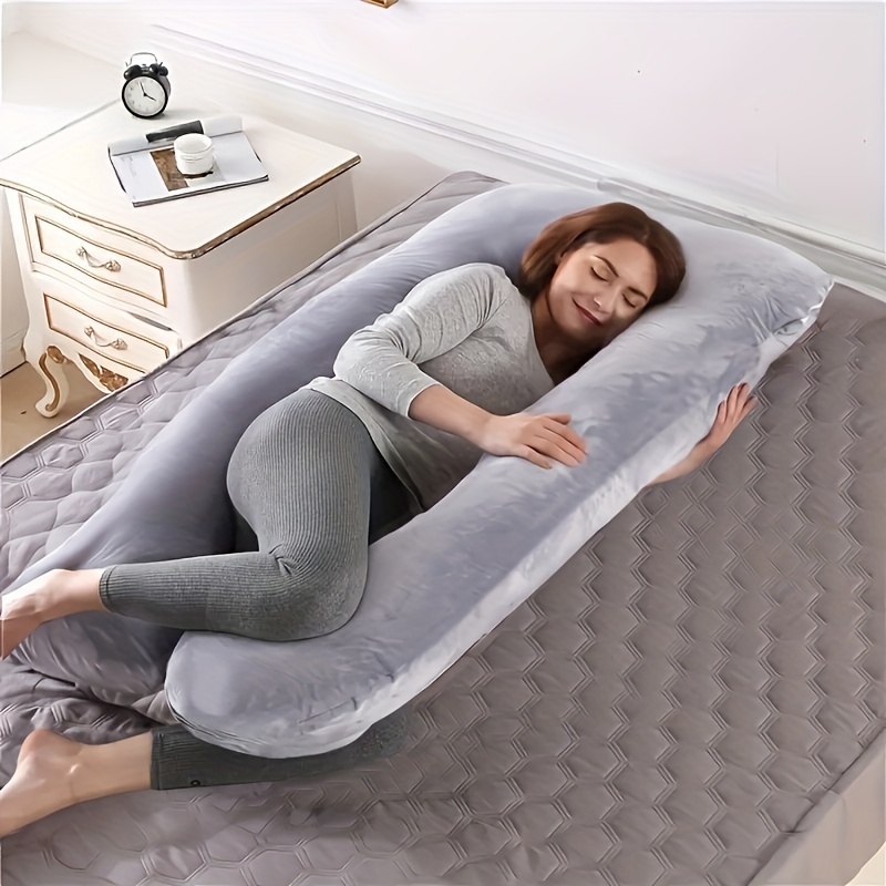 11.81*13.77*7.87 Inch (Full) U Shaped Pregnancy Pillow For Sleeping, 3.75LB  Pregnancy Pillow With Removable Cover, Support For Back, Legs, Belly, Hips
