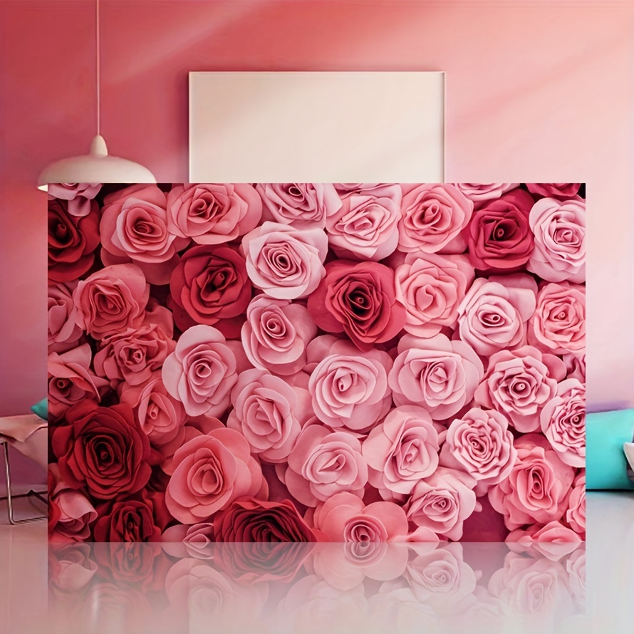 1pc,51×59in/70.8×90.5in, Sfondo Fotografico Per Compleanno Di Ragazza Con  Palloncini Floreali Rosa, Decorazioni Per Feste Di Compleanno, Accessori  Per