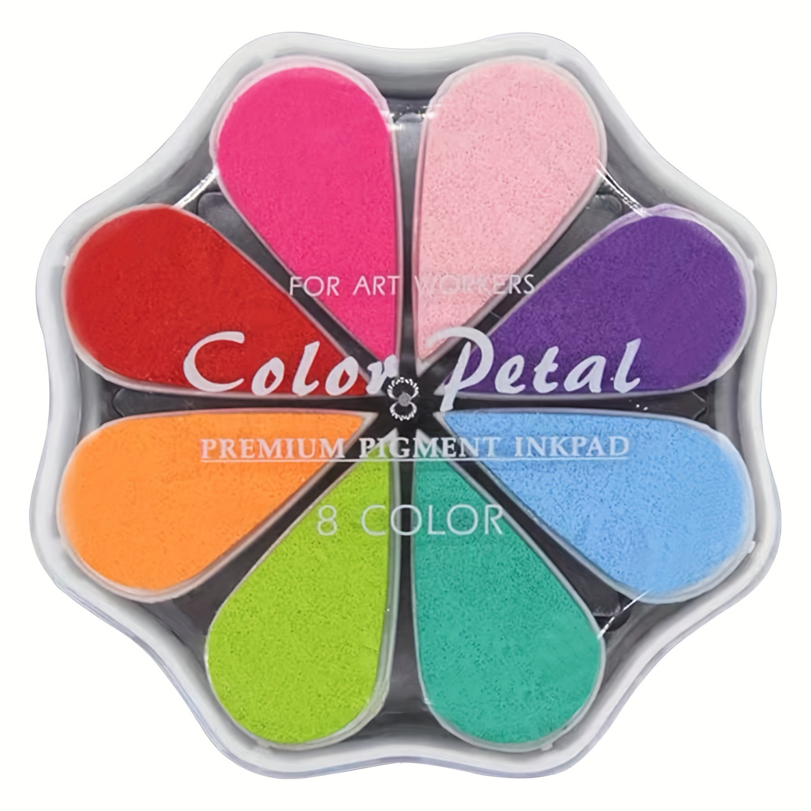24 Colors Washable Ink Pads For Kids, Fingerprint Rainbow Color Craft Ink  Pad Set For Card