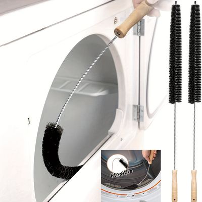 1pc dryer vent cleaner kit dryer lint brush vent trap cleaner long flexible refrigerator coil brush 45cm 72cm