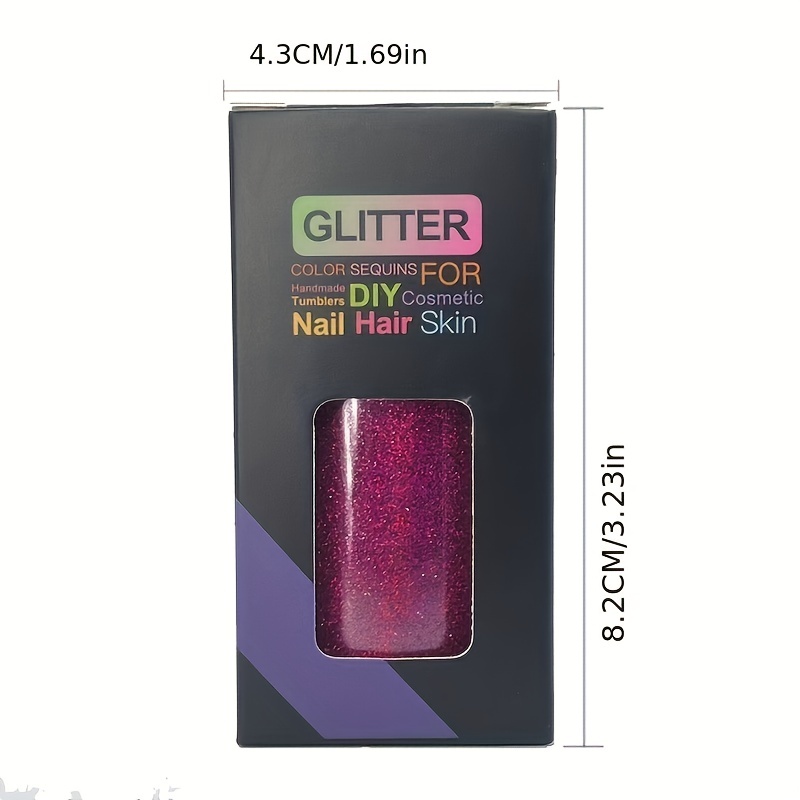 Bottle Packing Nails Art Glitter Polyester Extra Fine - Temu