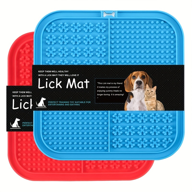 Anxiety Relief Lick Pad For Dogs Slow Feeder With Suction - Temu