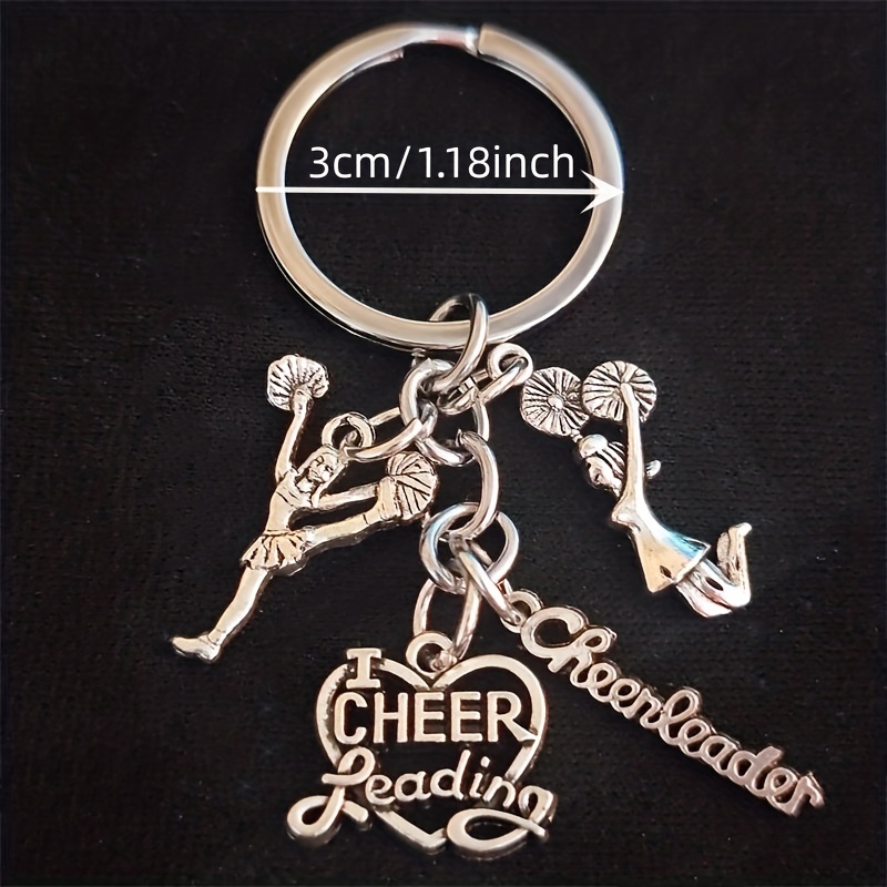 Pom Pom Keychain Cheer Keychain Cheerleading Keychain 